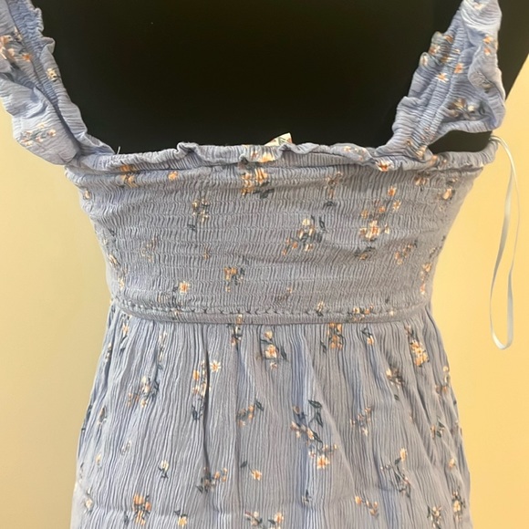 🌸5 FOR $25 🌸 Pink Rose light blue flower dress - Picture 7 of 8